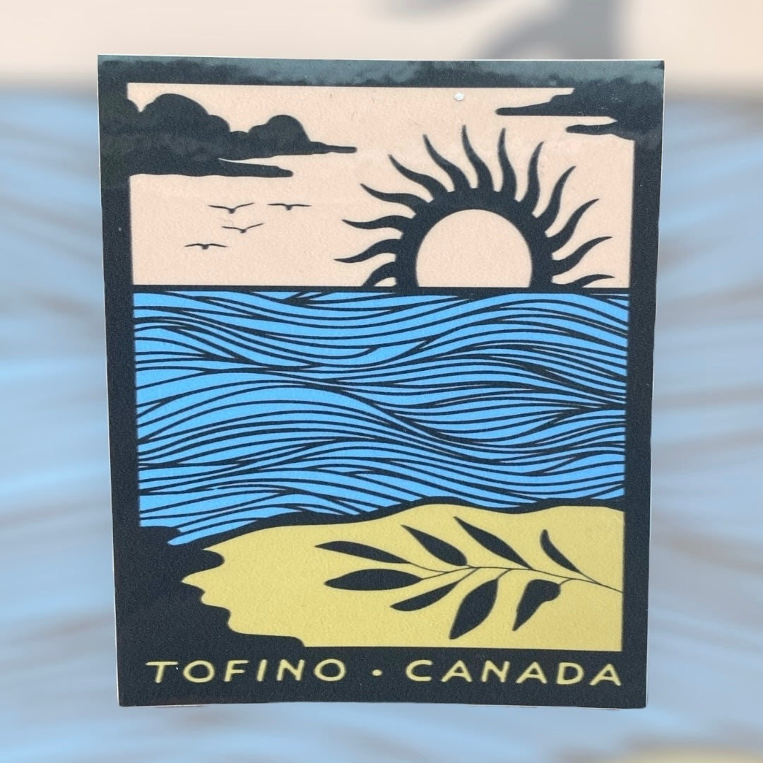 Ride the waves sticker