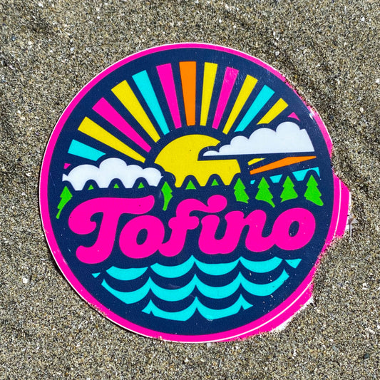 Fuchsia Sun Sticker